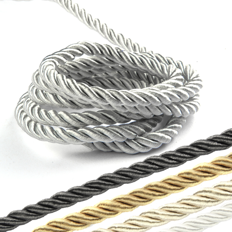 Cord Trim Twisted - 5YD/الكثير 8 مللي متر الملتوية تقليم