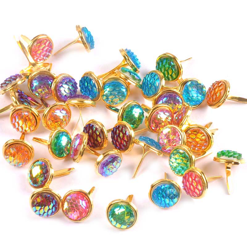 Embellishments For Scrapbooking - 13x13 مللي متر 20 قطعة مزيج