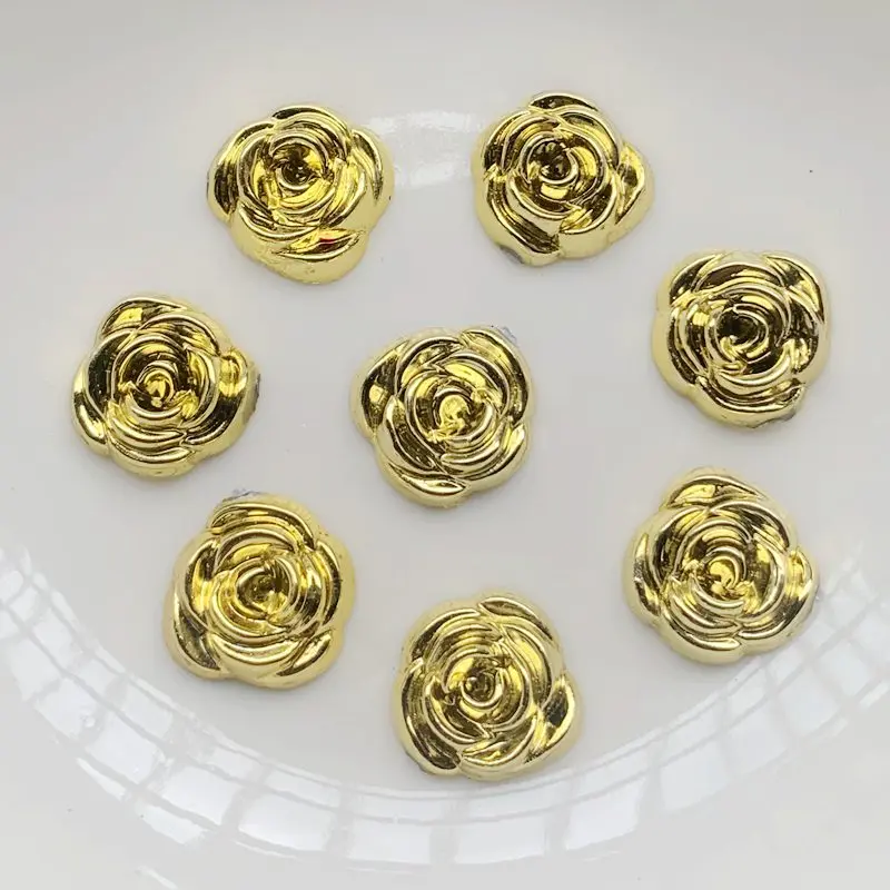 Embellishment Glue Craft - 40 قطعة 14 مللي متر الذهب