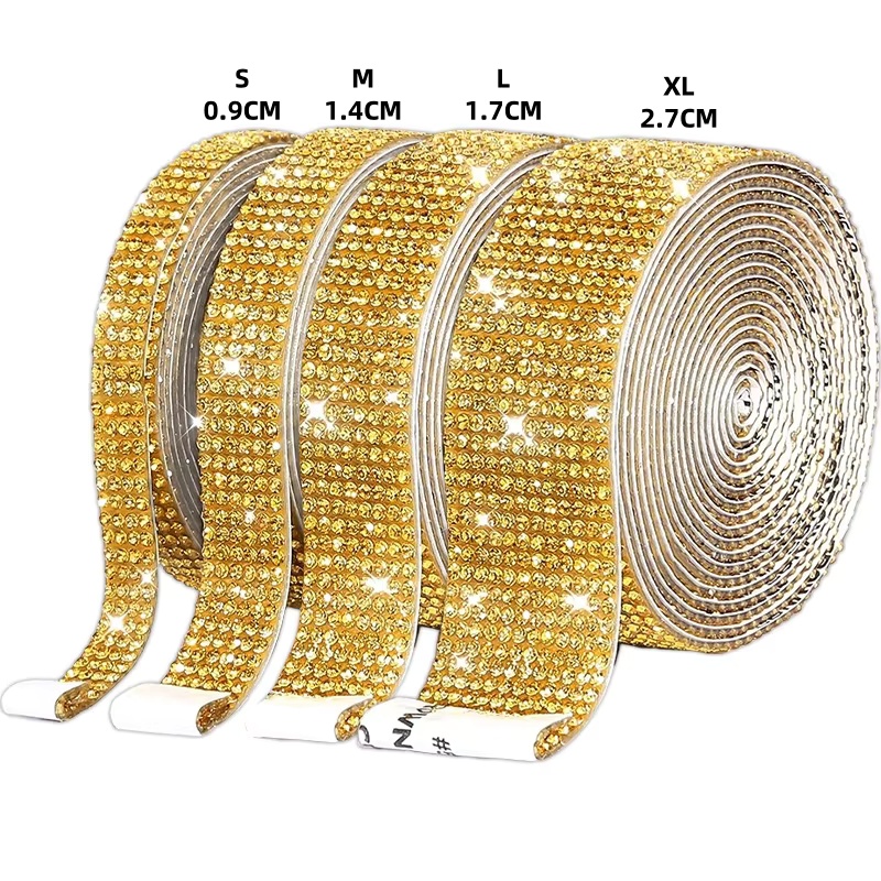 1 ياردة ذاتية اللصق حجر الراين - مراجعة Hotfix Rhinestone Sheet وسعره