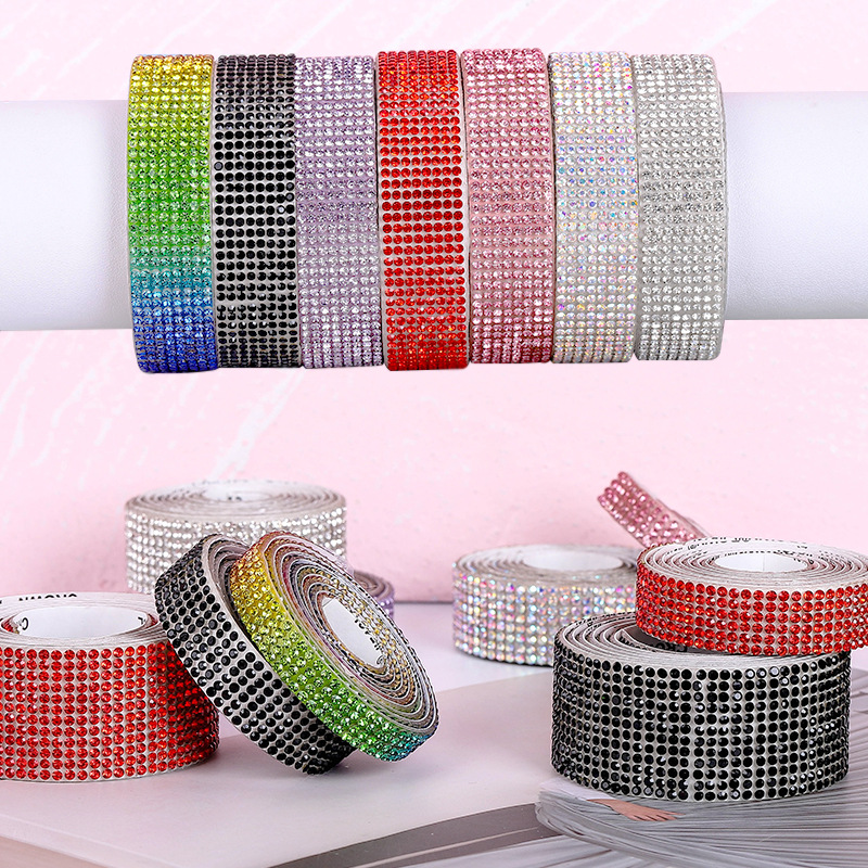1 ياردة ذاتية اللصق حجر الراين - مراجعة Hotfix Rhinestone Sheet وسعره