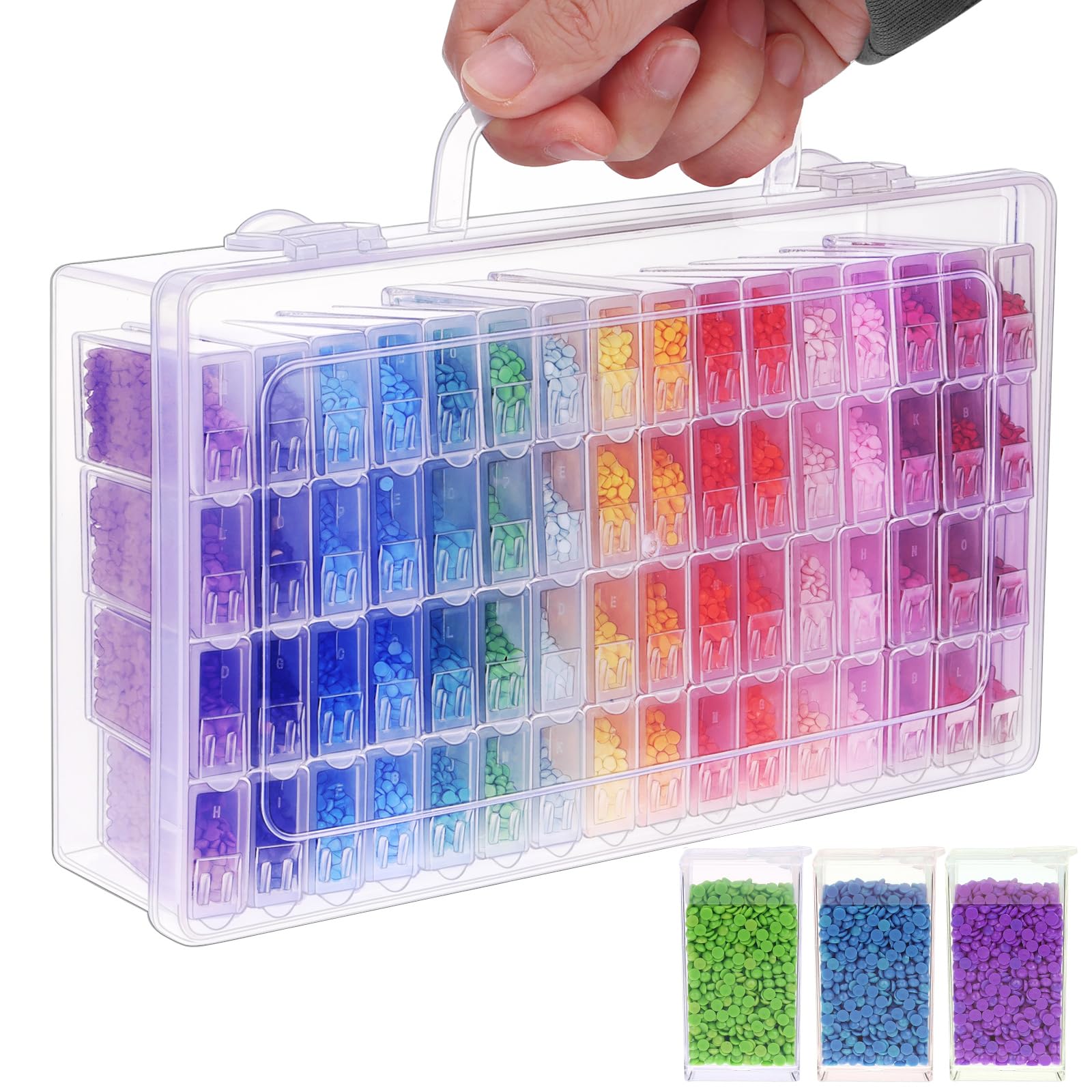 صندوق تخزين للرسم بالألماس بـ  - مراجعة Craft Embellishment Storage وسعره