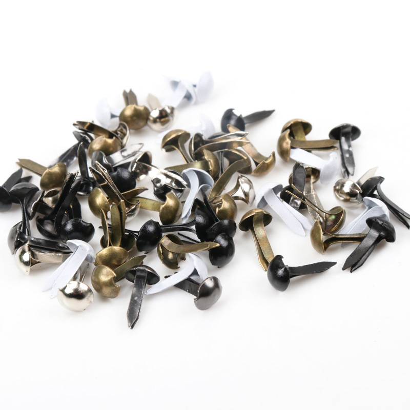 100 قطعة مختلطة مستديرة معدنية - مراجعة Embellishments For Scrapbooking وسعره