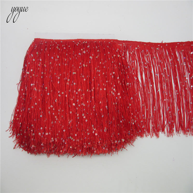 YOYUE 1 ياردة 20 سنتيمتر طويلة - مراجعة Fringe Ribbon Sewing وسعره