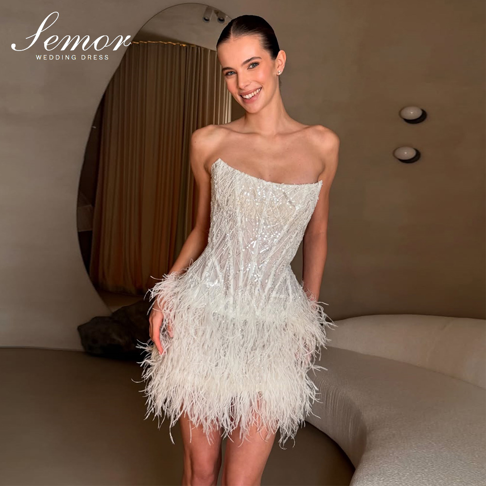 فستان زفاف قصير فاخر من سيمور، - مراجعة Tassel Fringe Trim وسعره