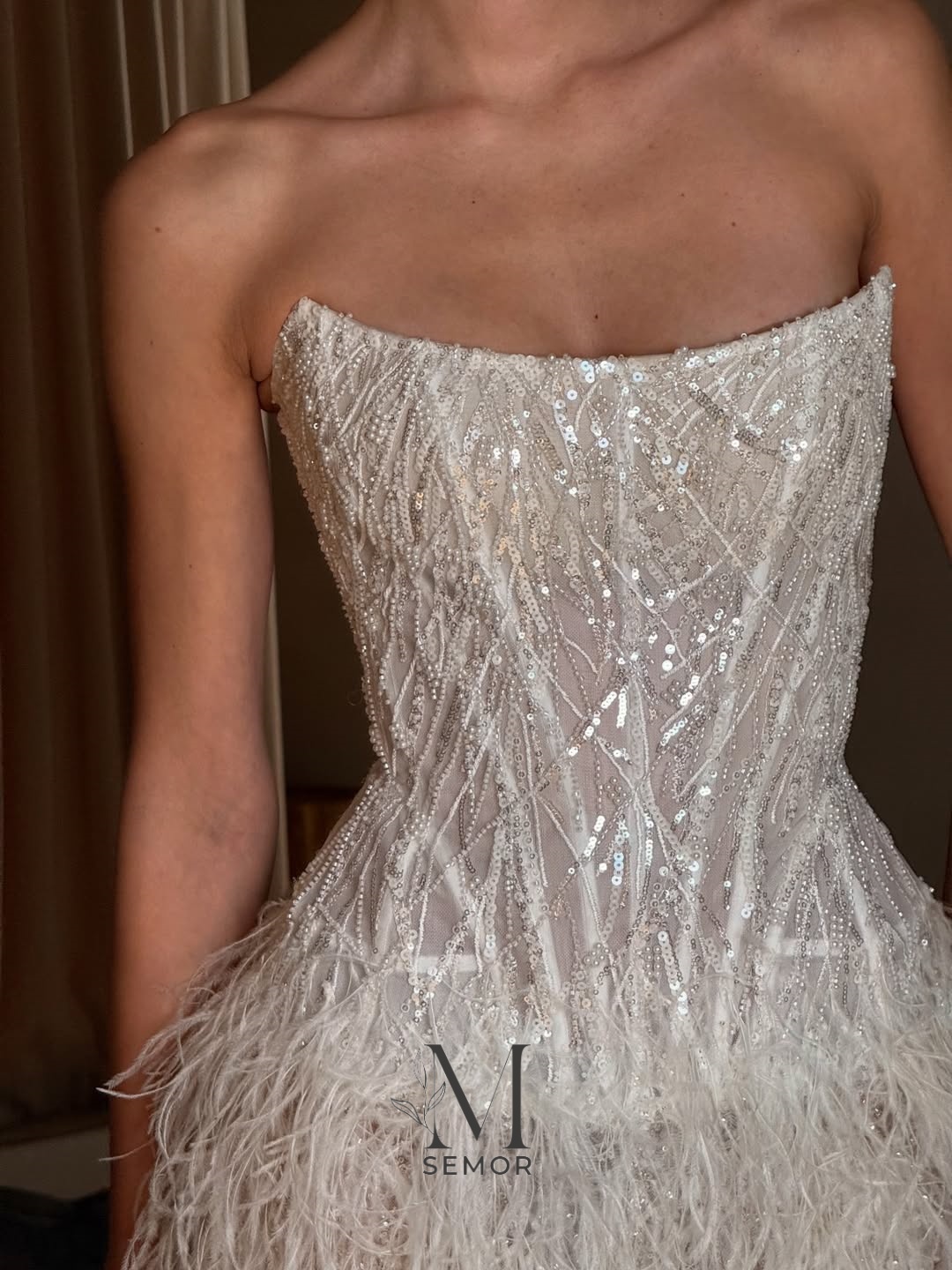 فستان زفاف قصير فاخر من سيمور، - مراجعة Tassel Fringe Trim وسعره