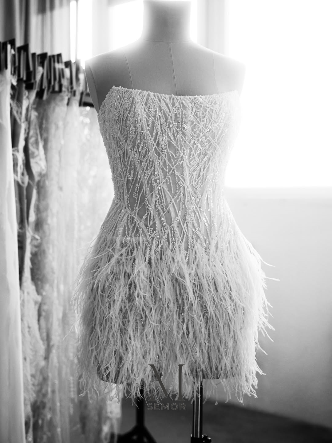 فستان زفاف قصير فاخر من سيمور، - مراجعة Tassel Fringe Trim وسعره
