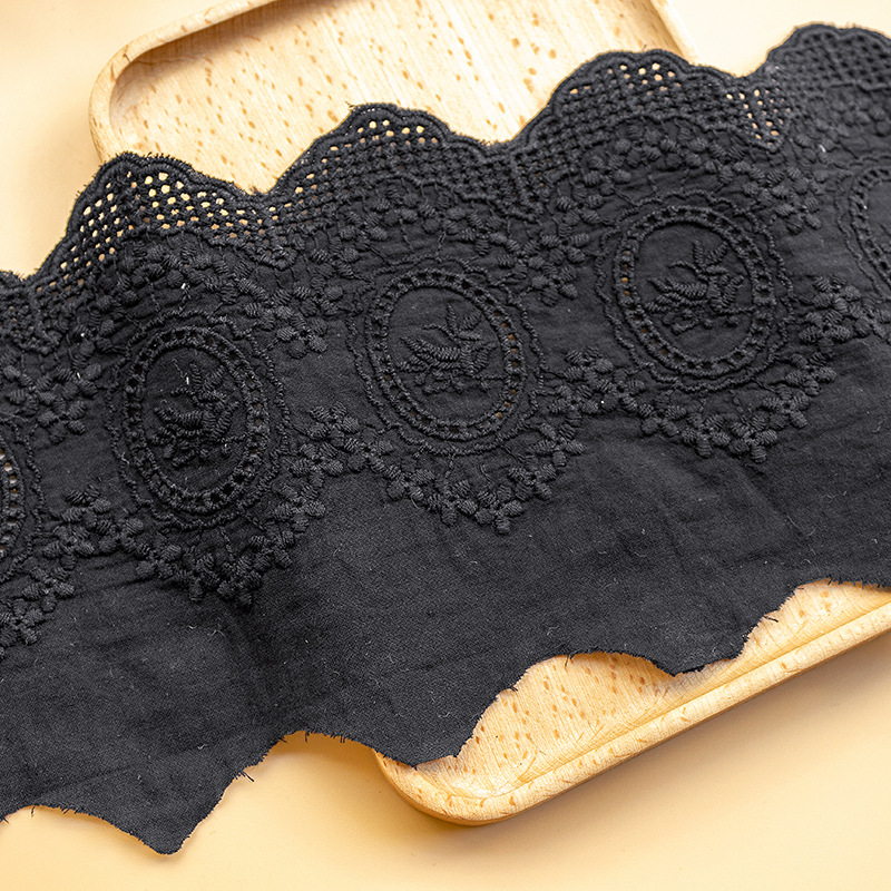 2 ياردة القطن الملونة المطرزة  - مراجعة Lace Ribbon Trim وسعره
