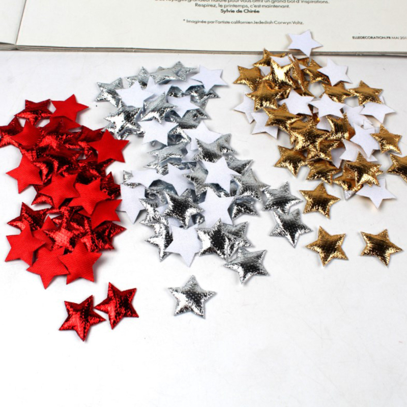 100 قطعة نجوم الذهب/الفضة لعيد - مراجعة Embellishments For Scrapbooking وسعره